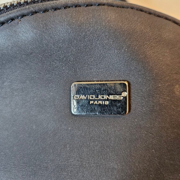 David Jones Paris Mini Backpack Purse - Black - Picture 4 of 7